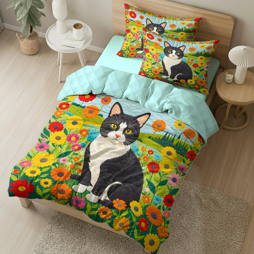 Vibrant Cat Lovers Quilt Bedding Set Blanket PopCulturePrints