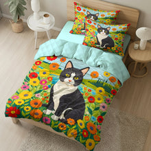 Load image into Gallery viewer, Vibrant Cat Lovers Quilt Bedding Set Blanket PopCulturePrints
