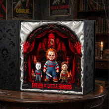 Load image into Gallery viewer, “Father of Little Horrors” - Personalized Horror Themed Acrylic Light Box for Horror Fans - Perfect Gift for Dad and Kids Light Box PopCulturePrints
