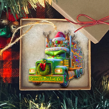 Load image into Gallery viewer, Customized Christmas Truck Ornament - Save Christmas in Style Ornament PopCulturePrints
