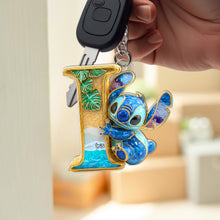 Load image into Gallery viewer, &quot;For the Movie Buff in Your Life – Personalized Keychain with Stitch Design&quot; Keychains PopCulturePrints
