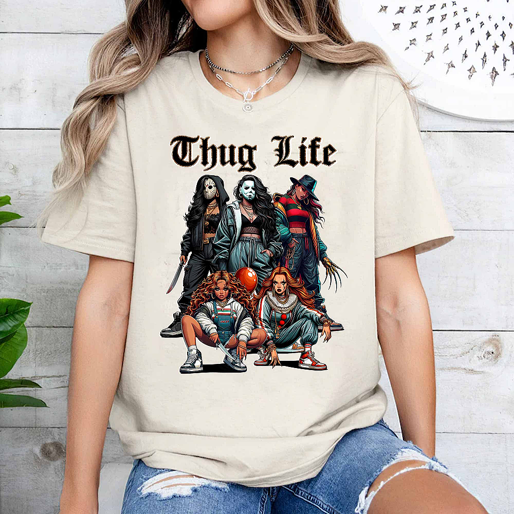 Thug Life Horror Movies Halloween Sweatshirt