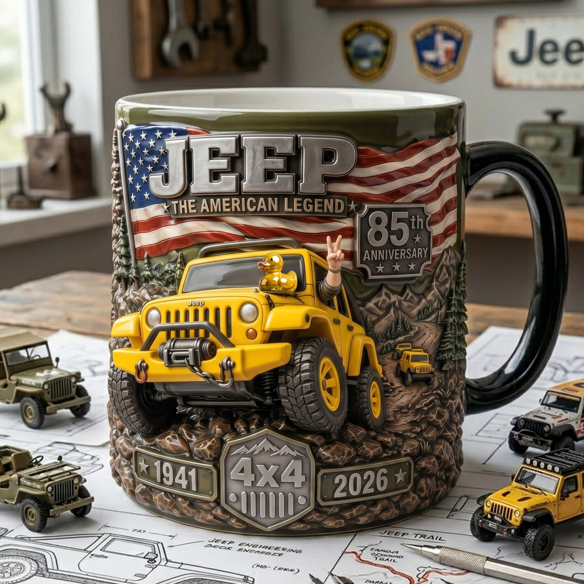 Celebrate Your Off-Road Adventure - Proud Off-road Journey Magic Mug - Personalized Gift for Jeep Enthusiasts