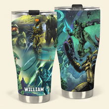 Load image into Gallery viewer, Personalized Sci-Fi Adventure 30oz Tumbler - Halo Inspired Tumbler Cup PopCulturePrints

