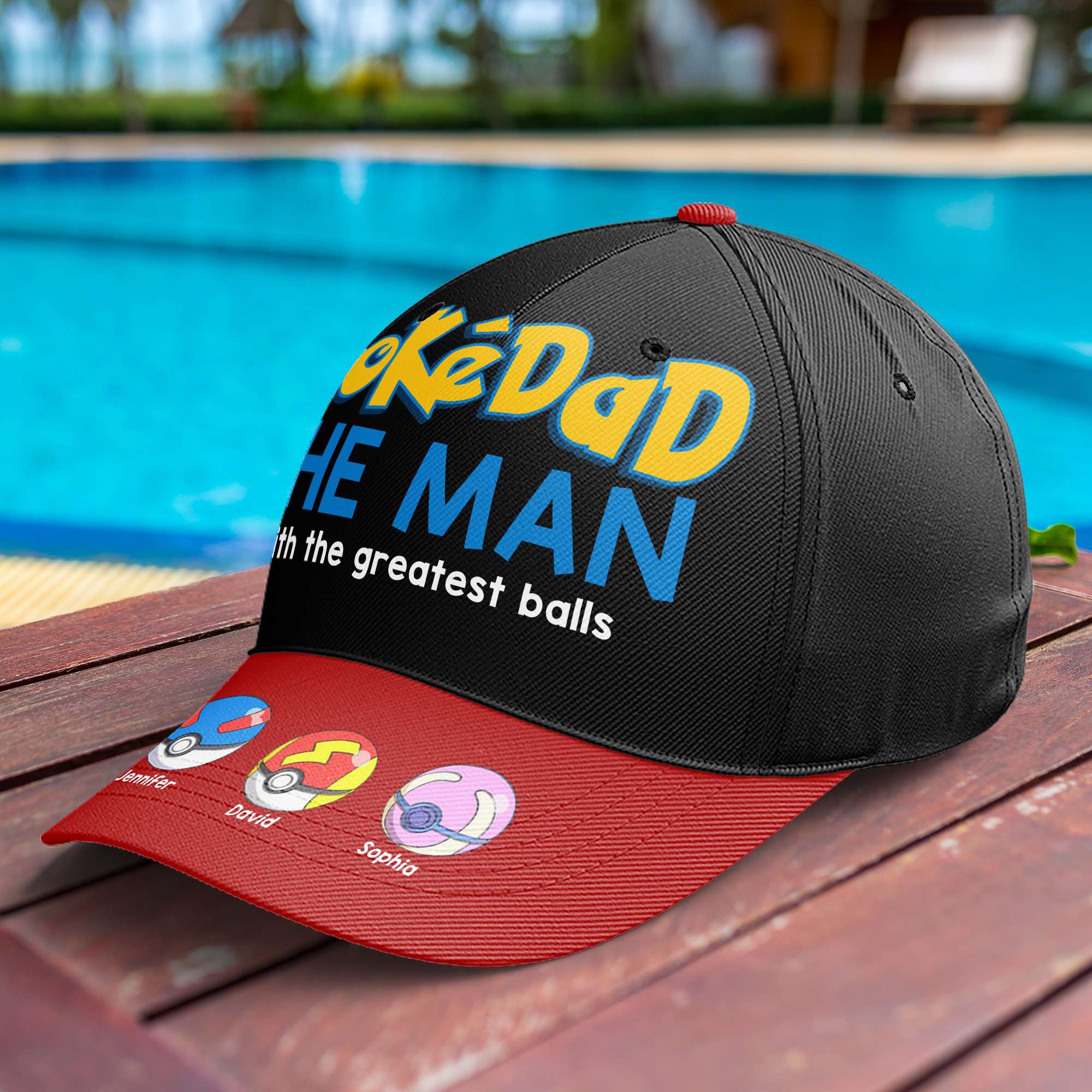 Custom PokéDad Cap - Personalized Father's Day Gift