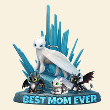 Load image into Gallery viewer, &quot;Best Mom Ever&quot; - Personalized Mom Plaque - Custom Gift for Mom, Grandma and More Shaped Plaques PopCulturePrints
