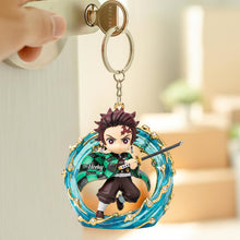 Load image into Gallery viewer, “Embrace Your Inner Darkness!” - Darkness Hunter Keychain, Personalized Gift for Anime Lovers Keychains PopCulturePrints
