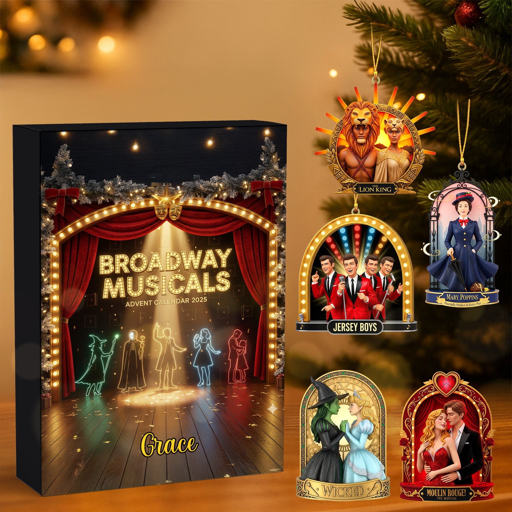 "Celebrate the Magic of Musicals" - Personalized Gifts for Musical Lovers - Advent Calendar Blind Box Advent Calendar PopCulturePrints