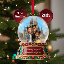 Load image into Gallery viewer, Making Magical Memories Together - Custom Photo Christmas Ornament for Family &amp; Friends Ornament PopCulturePrints
