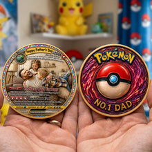 Load image into Gallery viewer, "Endless Dad Energy – The Best Gift for Every Dad!" - Custom Metal Coin for Father's Day Coin PopCulturePrints
