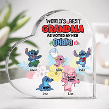 Load image into Gallery viewer, Custom Heart-Shaped Mom Plaque - Best Mommy Gift from Ohana Shaped Plaques PopCulturePrints

