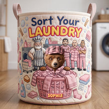 Load image into Gallery viewer, Fun Color Bleeding Quilted Laundry Basket, Personalized Gifts 02qhqn110726 Laundry Basket PopCulturePrints
