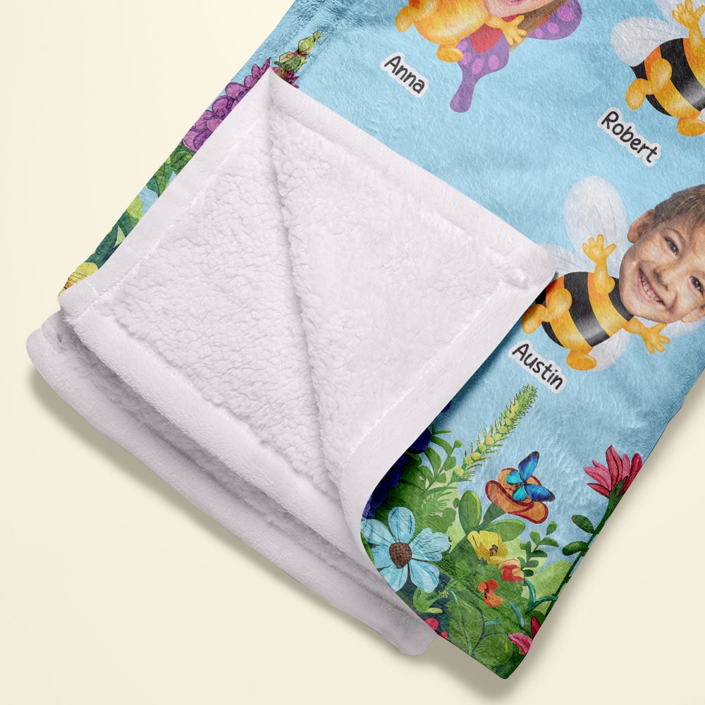 Personalized Nana Photo Blanket - Custom Gifts for Grandma Blanket PopCulturePrints