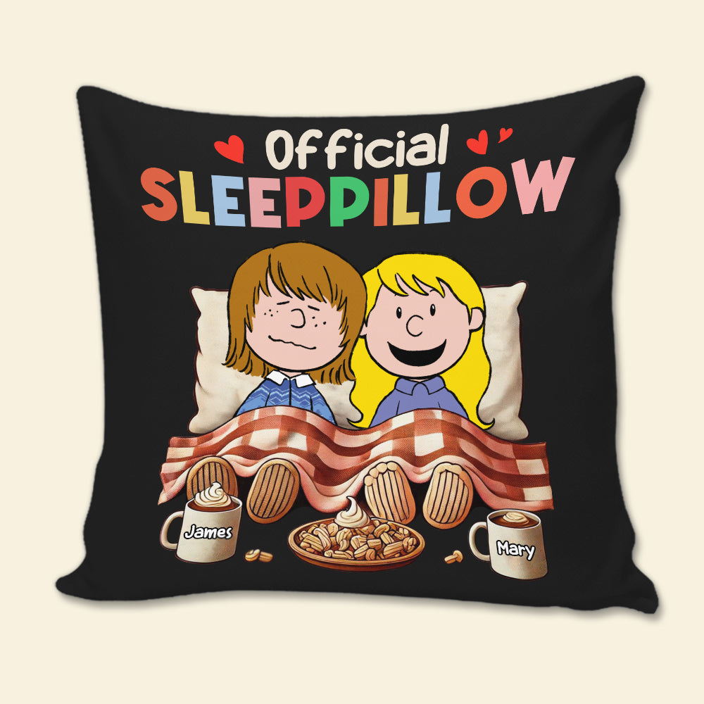 Personalized Official Sleep Pillow for Couples - Cute Cartoon Design Pillow PopCulturePrints