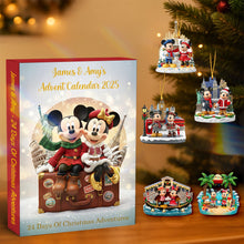 Load image into Gallery viewer, Create Magical Moments with Our Travel Couple Christmas Advent Calendar - Personalized Gift for Couples Advent Calendar PopCulturePrints
