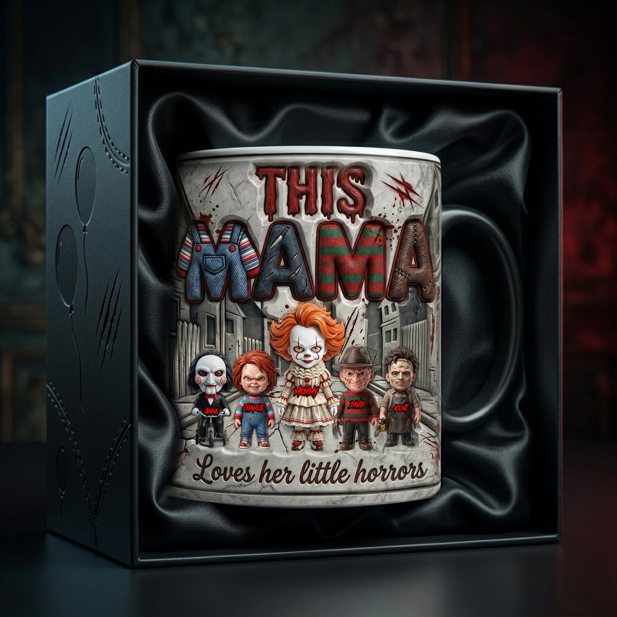 Mama’s Little Horror - Personalized Coffee Mug for Moms Who Love the Spooky Coffee Mug PopCulturePrints