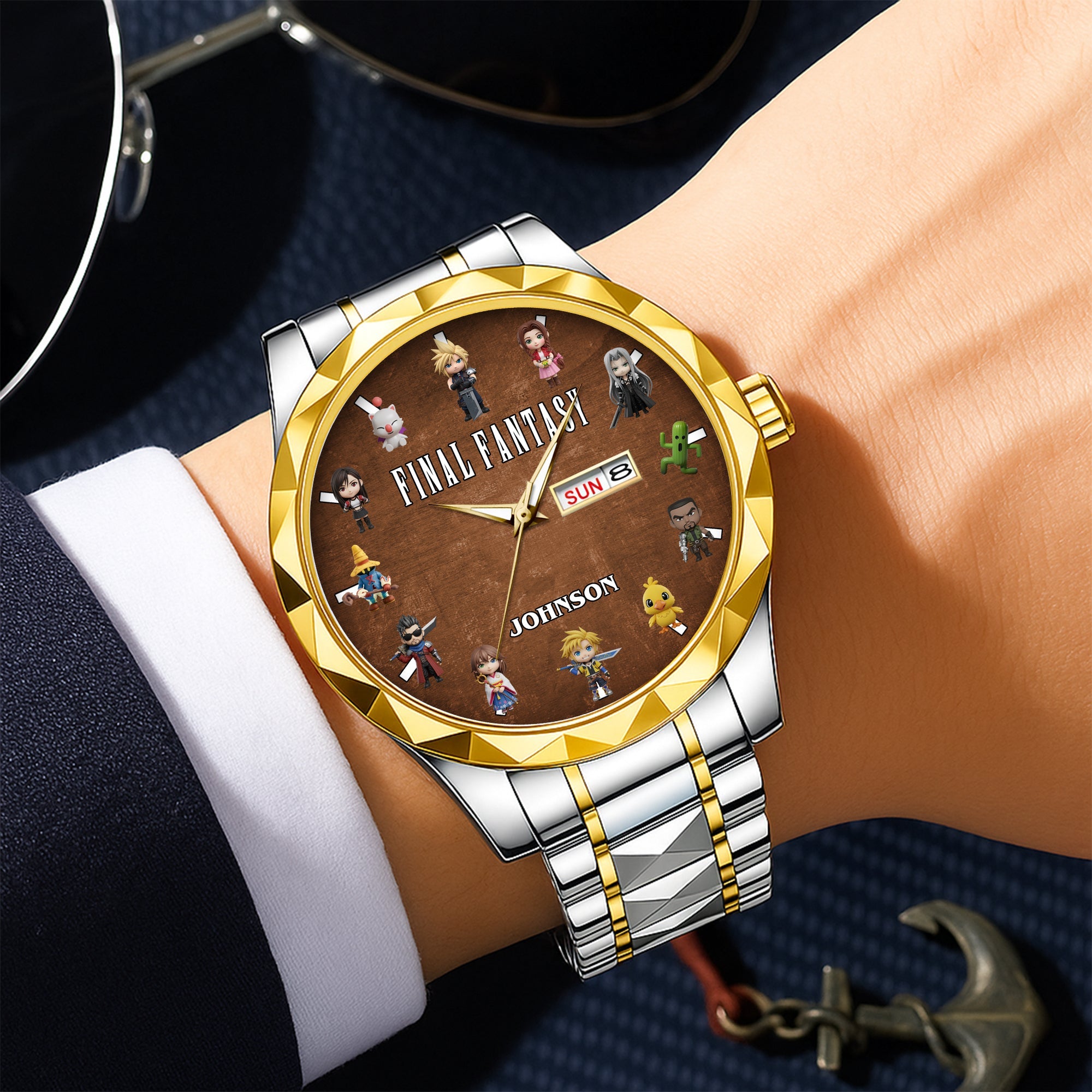 Level Up Your Time - Personalized Men's Watch for Gamers Men's Watch PopCulturePrints
