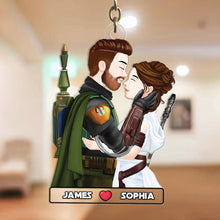 Load image into Gallery viewer, Custom Couple Keychain - Personalized Romantic Gift Keychains PopCulturePrints
