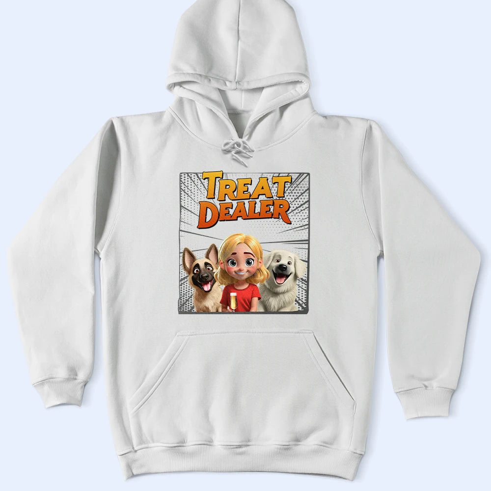 Treat Your Furry Friends with Love - Personalized Dog Treat Dealer T-Shirt T-shirt PopCulturePrints