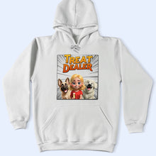 Load image into Gallery viewer, Treat Your Furry Friends with Love - Personalized Dog Treat Dealer T-Shirt T-shirt PopCulturePrints

