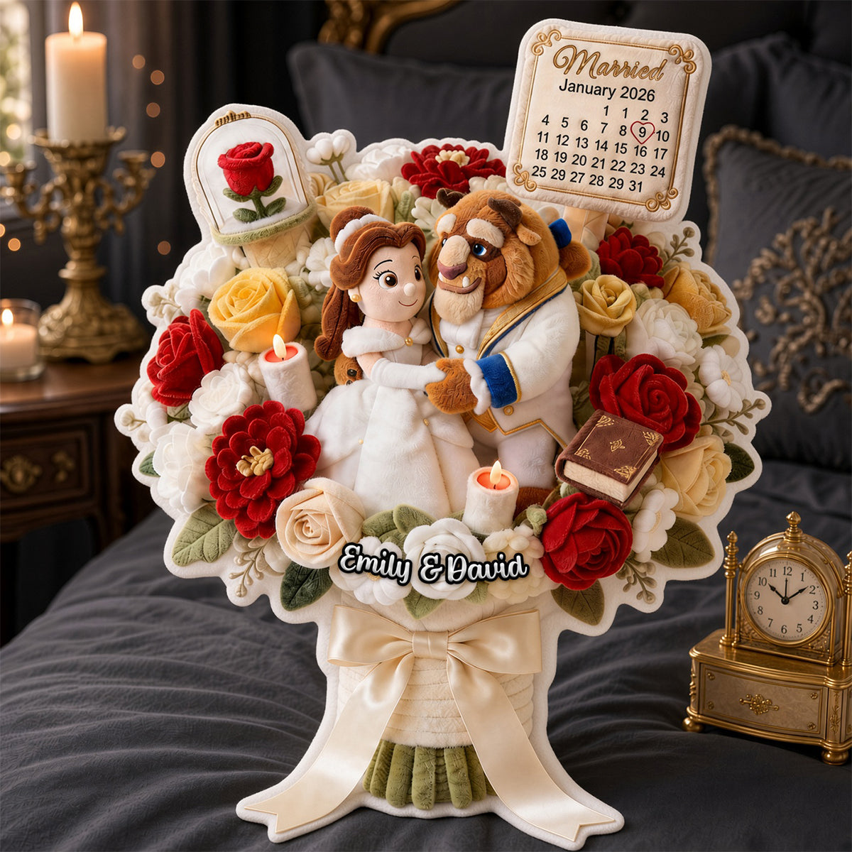 Happily Married Couple Pillow - A Personalized Touch to Celebrate Love