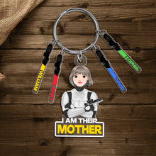 Load image into Gallery viewer, I&#39;m Their Mother - Personalized Keychain for Moms &amp; Grandmas Keychains PopCulturePrints
