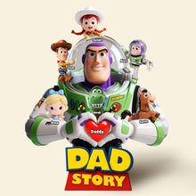 Load image into Gallery viewer, “The Best Dad in the Universe” - Dad Story Acrylic Plaque - Personalized Gift for Dad and Grandpa Shaped Plaques PopCulturePrints
