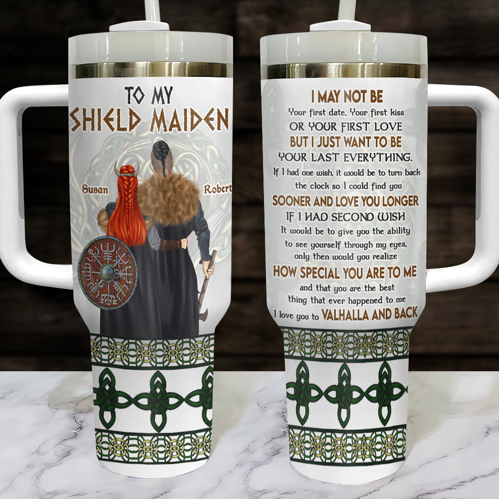 Personalized Tumblers for Couples - Valhalla Love Tumbler Cup PopCulturePrints