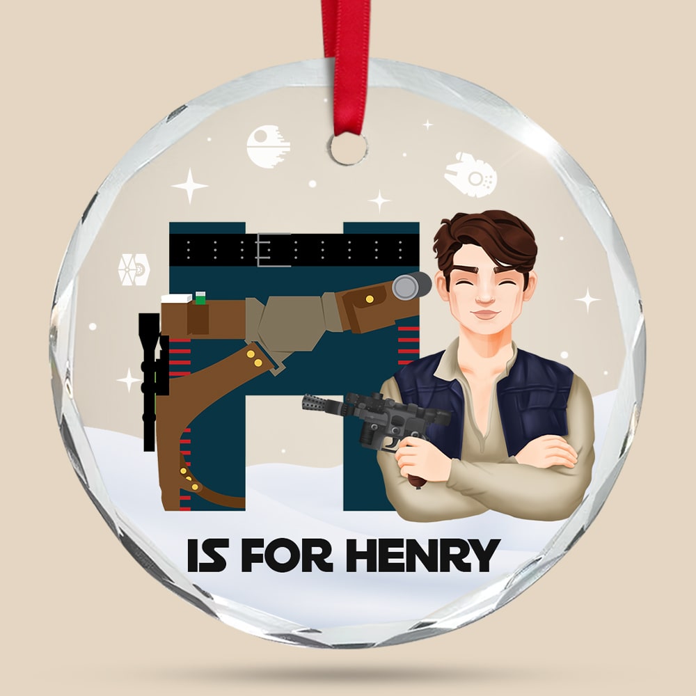 Personalized Alphabet Christmas Ornament for Movie Lovers Ornament PopCulturePrints