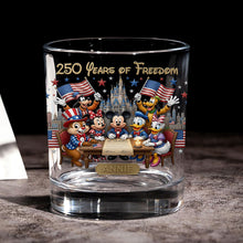 Load image into Gallery viewer, “Celebrate 250 Years of Freedom with a Personal Touch!” - Personalized Round Glass for Patriotic Celebrations
