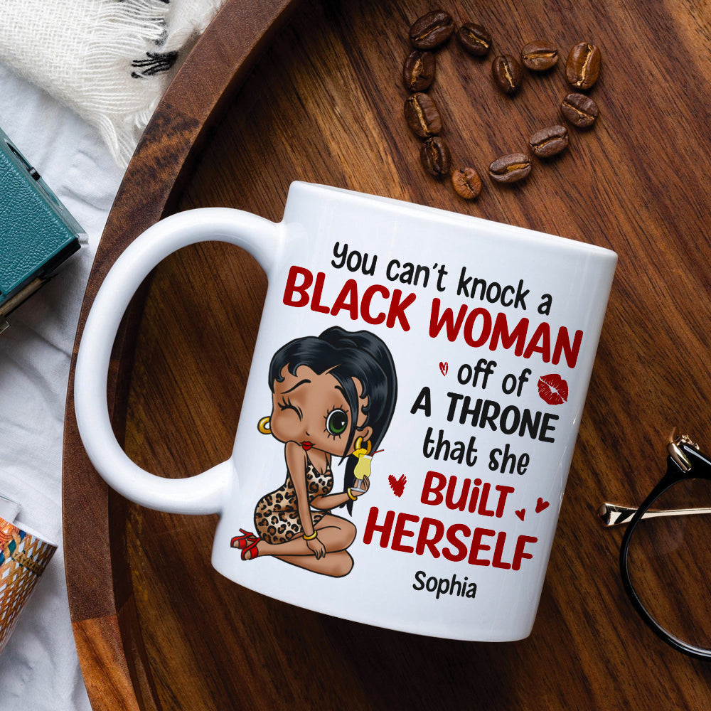 Empowered Black Woman Personalized Coffee Mug Coffee Mug PopCulturePrints