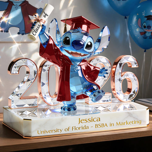 Celebrate Success with Your Space Buddy - Personalized Graduation Acrylic Plaque Shaped Plaques PopCulturePrints