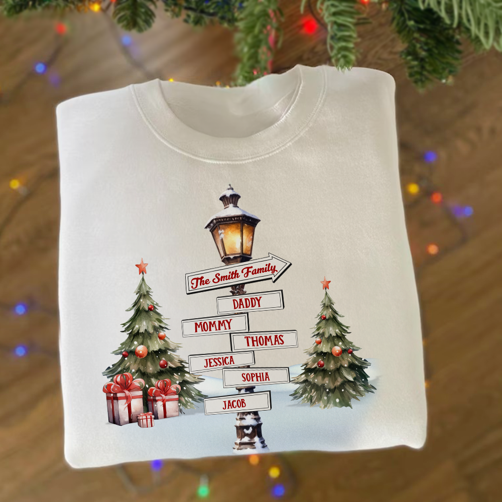 Custom Family Christmas Sweatshirt - Festive Holiday Gift