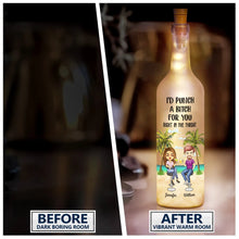 Load image into Gallery viewer, I Smile Because You're My Sister - Personalized Beach Bestie Bottle Light Bottle Light PopCulturePrints
