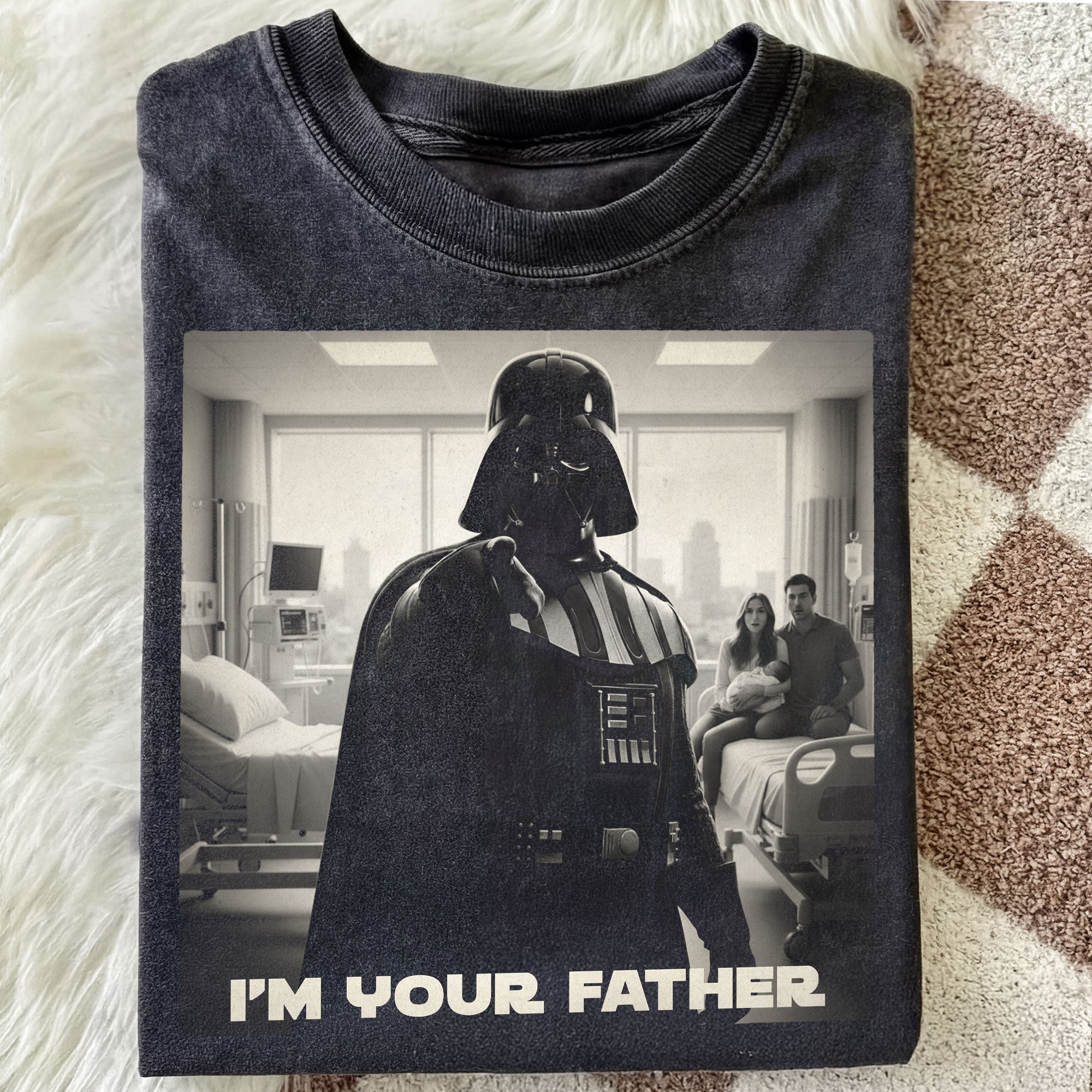 Personalized 'I'm Your Father' Cosmic Washed T-Shirt - Perfect Gift for Star Wars Lovers Shirts PopCulturePrints