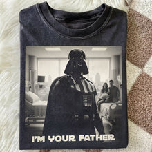 Load image into Gallery viewer, Personalized 'I'm Your Father' Cosmic Washed T-Shirt - Perfect Gift for Star Wars Lovers Shirts PopCulturePrints
