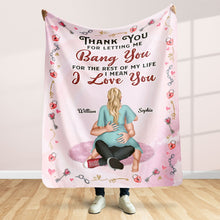 Load image into Gallery viewer, Personalized Couple Blanket - I Love You Blanket PopCulturePrints
