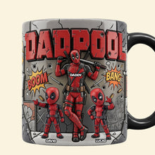 Load image into Gallery viewer, "Fighting Dad and Kids Unite!" - Funny Fighter Dad And Kids Magic Mug - Personalized Gifts for Dads Coffee Mug PopCulturePrints
