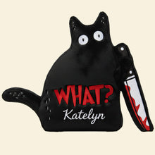 Load image into Gallery viewer, What? Custom Shaped Pillow - A Perfect Funny Gift for Coworkers Pillow PopCulturePrints
