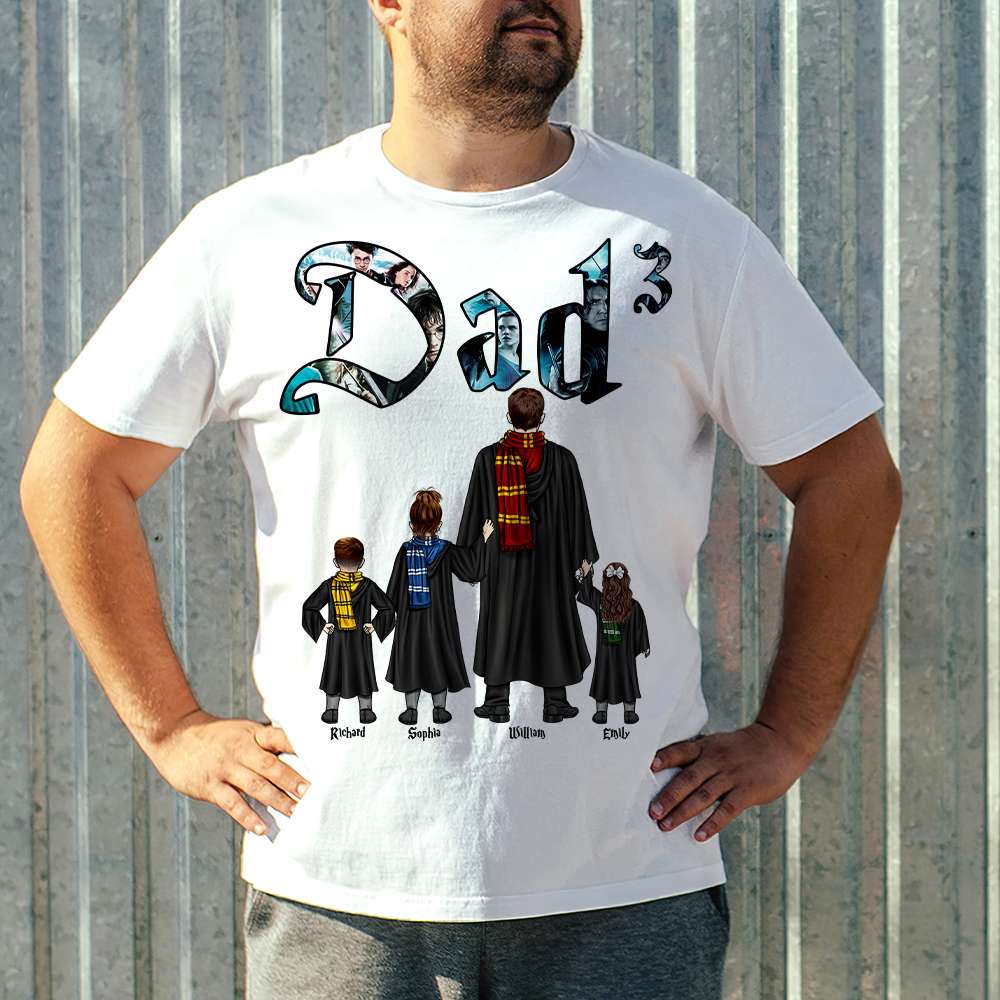 Personalized Wizard Family Dad T-Shirt