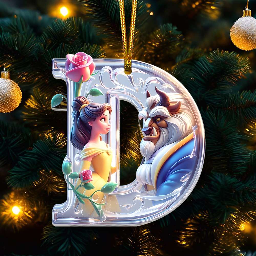 Personalized Movie-Themed Christmas Ornament with Initials – Perfect Gift for Film Lovers Ornament PopCulturePrints