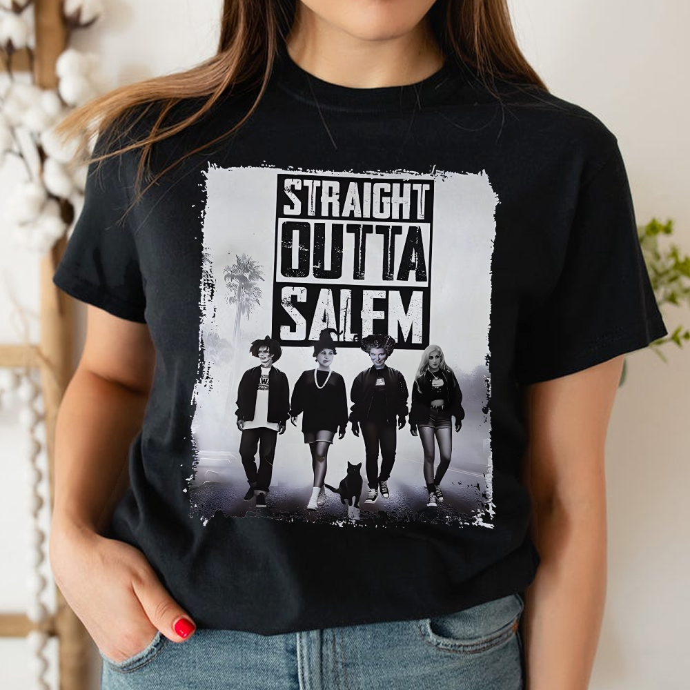 Straight Outta Salem Witchy Graphic T-Shirt