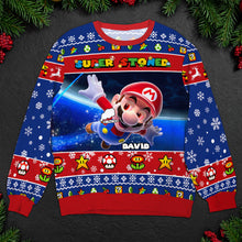 Load image into Gallery viewer, Personalized Cartoon Lover Ugly Sweater - Super Sweater 02TOMH271124
