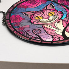 Load image into Gallery viewer, Personalized Halloween Stained Glass Cat Lover Gift - Horror Cat
