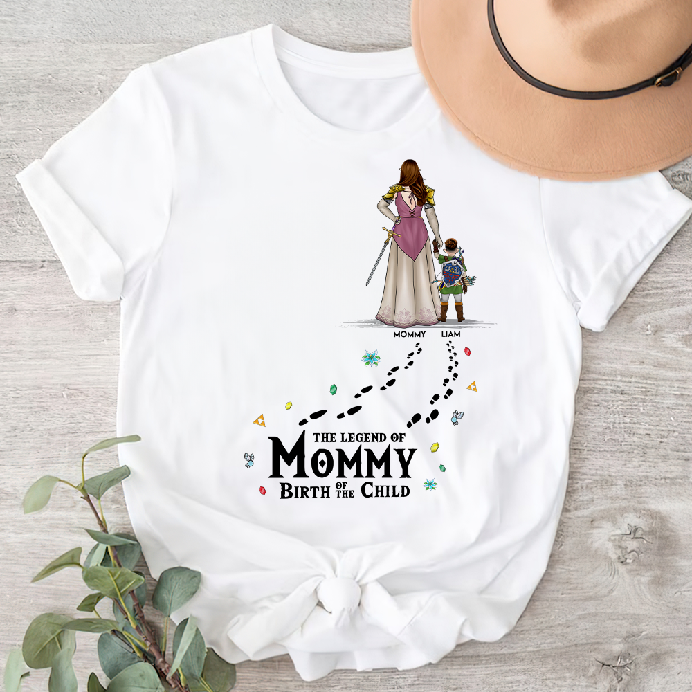 "Mom & Son - The Legend and The Legacy" - Personalized Adventure Mom Shirt - Custom Gift for Moms, Grandmas, and Kids Shirts PopCulturePrints