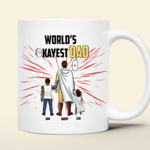 Load image into Gallery viewer, Personalized World&#39;s Greatest Dad Mug - Custom Names for Dad Coffee Mug PopCulturePrints
