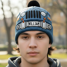 Load image into Gallery viewer, Adventure Awaits with Our Custom Bobble Beanie Hat - Personalized Gifts for Off-Road Enthusiasts Hat PopCulturePrints
