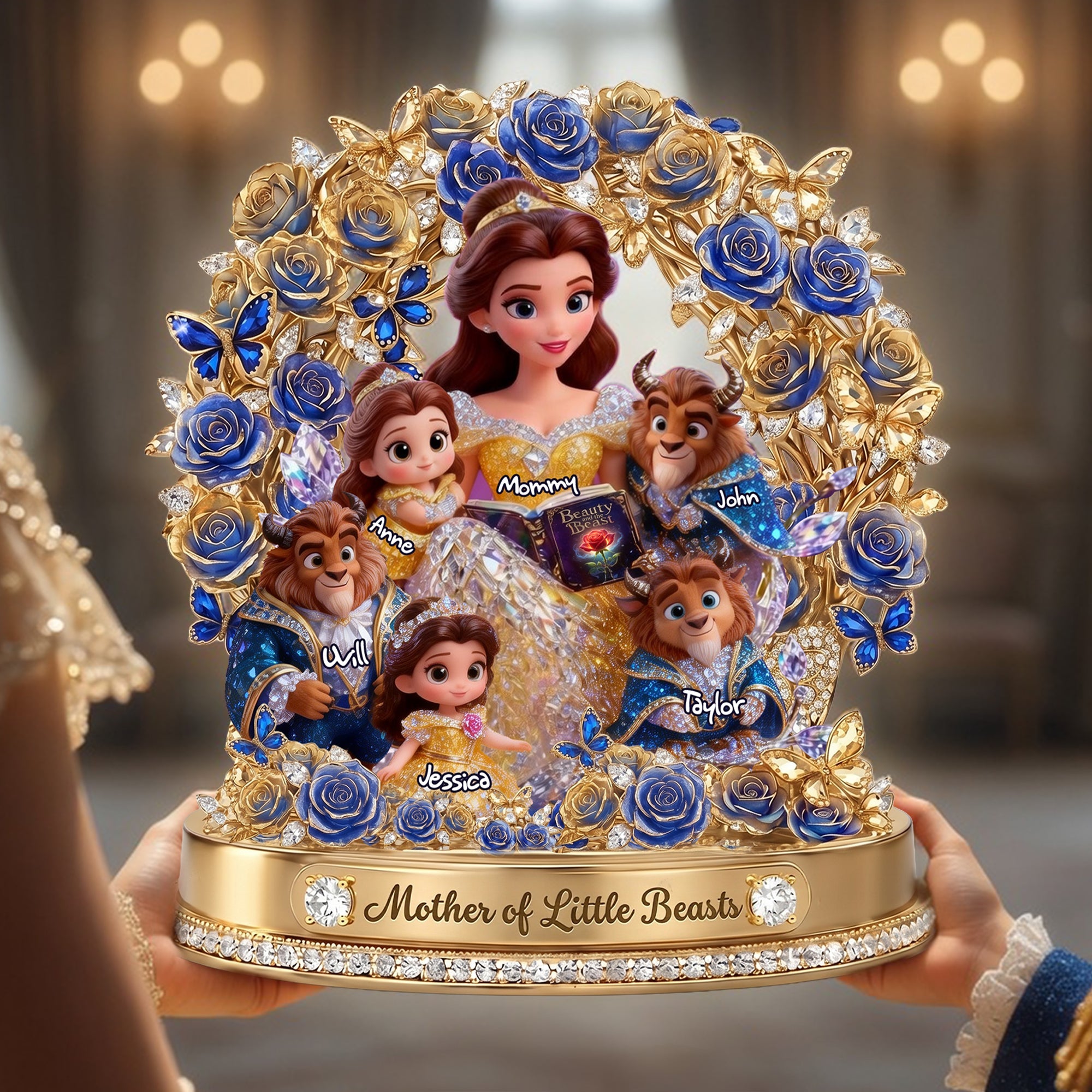"A Mother’s Love is the Greatest Magic" - Fairytale Motherhood Acrylic Plaque - Personalized Gifts For Mom, Grandma & More Shaped Plaques PopCulturePrints