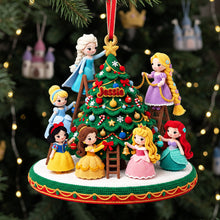 Load image into Gallery viewer, Fairytale Christmas Tree Acrylic Ornament - Personalized Gifts 07tyta121026 Ornament PopCulturePrints
