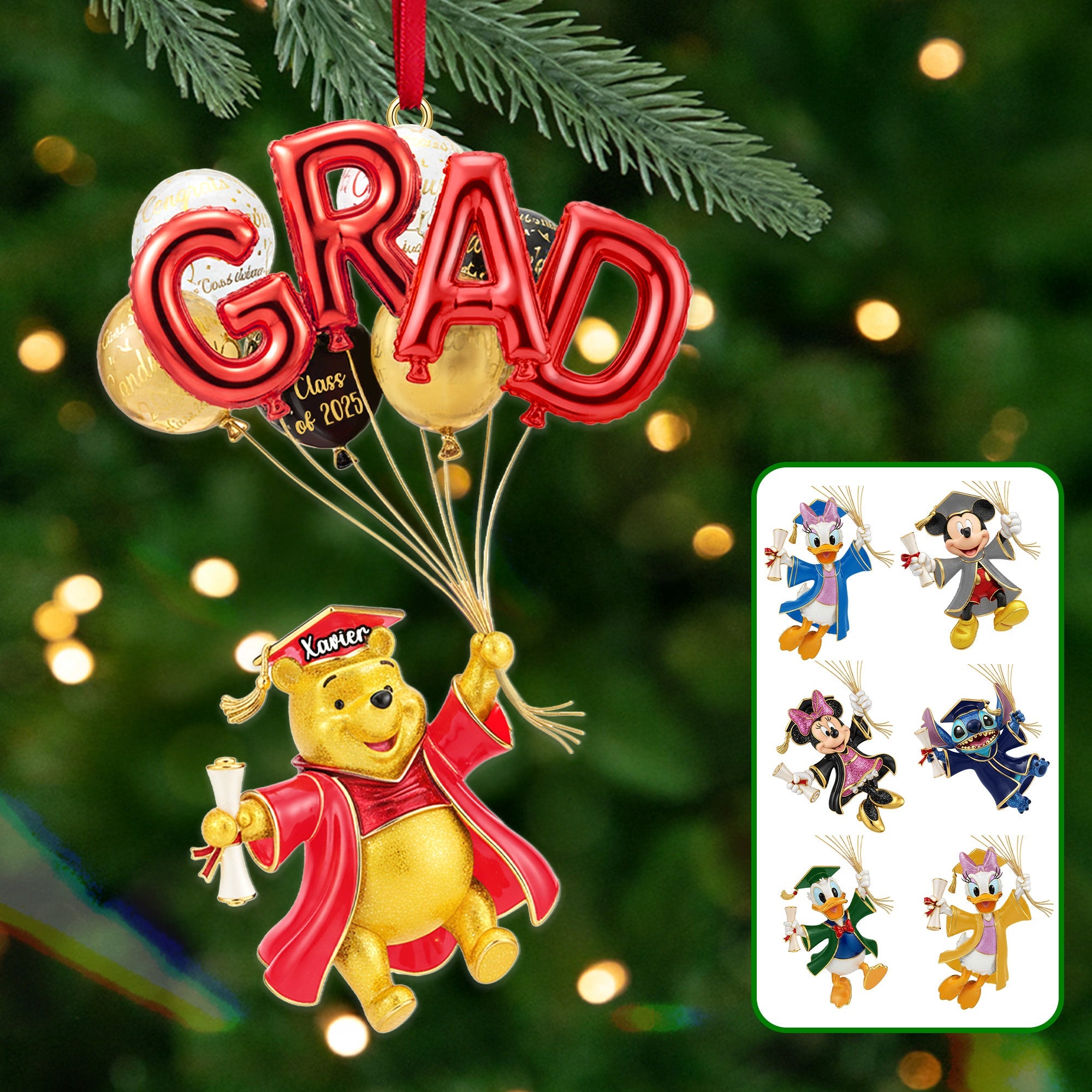 Celebrate Success: Personalized Graduation Ornament - Custom Gift for Graduates, Friends, and Family Ornament PopCulturePrints